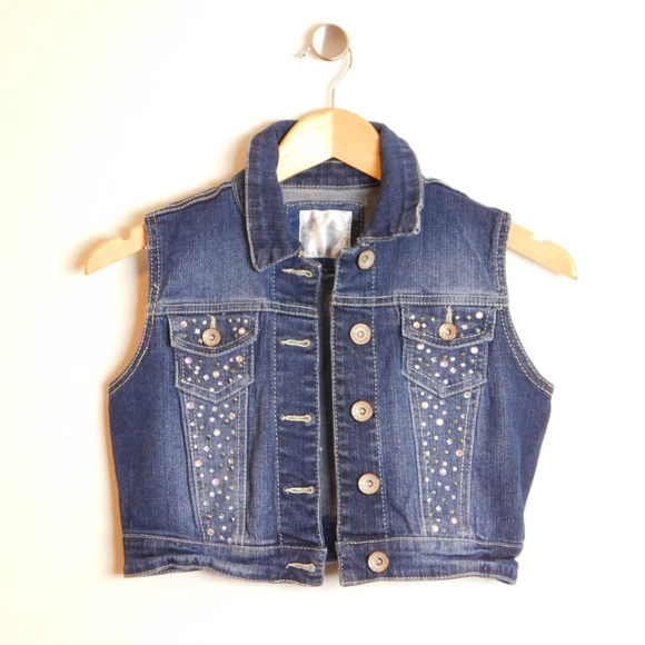 blue jean vest girls